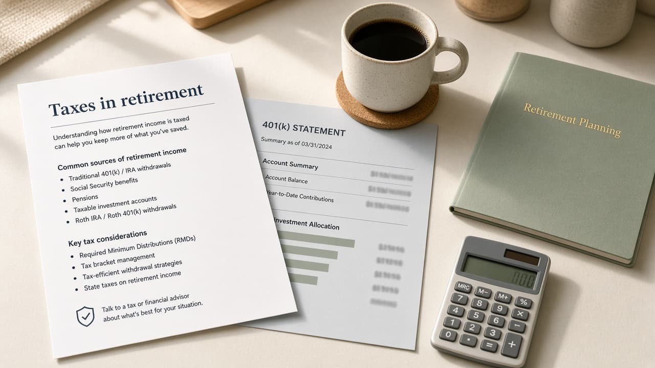Small-business owner reviewing reports in a contemporary office